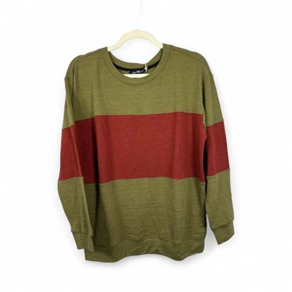 Velvet Heart NWT Color Block Striped Crewneck Sweater Size S